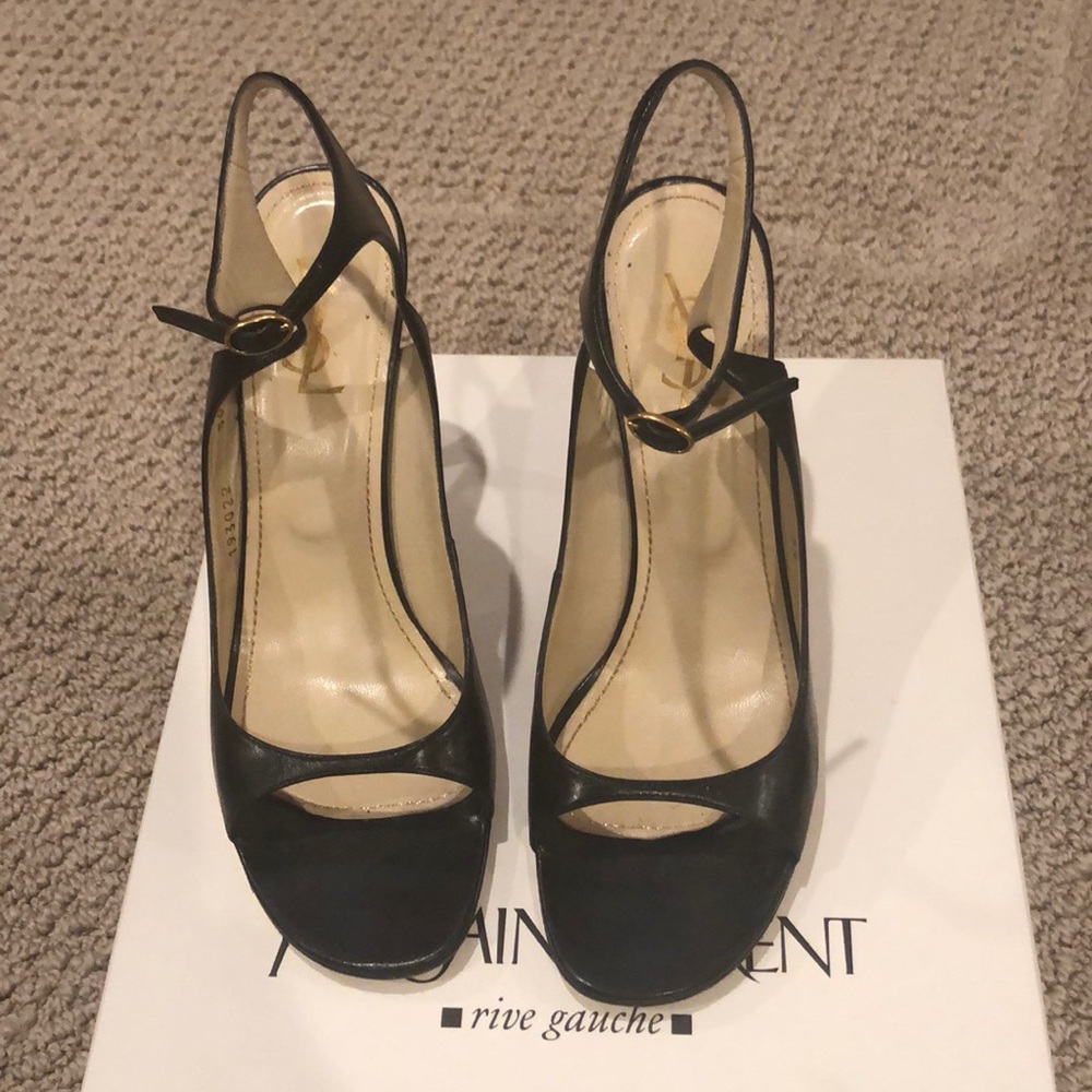 YSL black heels